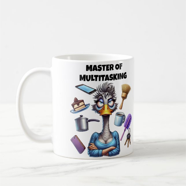 Meisterin der Multitasking-Mama Kaffeetasse (Links)
