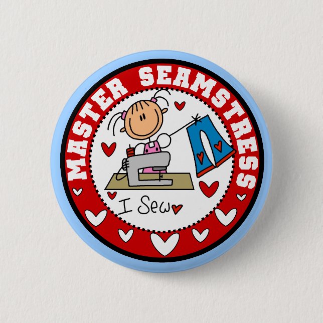 Meisterin der Schneiderin Button (Vorderseite)