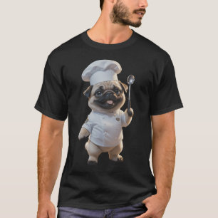 Meisterkoch-Mops-Hund T-Shirt