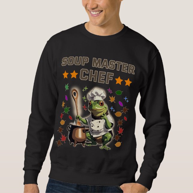 Meisterkoch-Witzfrosch-T-Shirt-Sweatshirt-T Sweatshirt (Vorderseite)