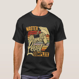 MEISTERLEVEL VOLLSTÄNDIG Master-Abschluss Gamers G T-Shirt