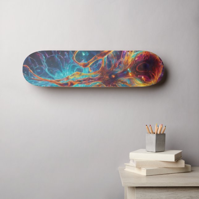 Meisterschaft der farbenfrohen Muster: Einzigartig Skateboard (Wandkunst (Horz))