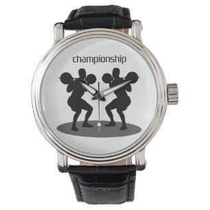 Meisterschaft, Meister, Silhouette Armbanduhr