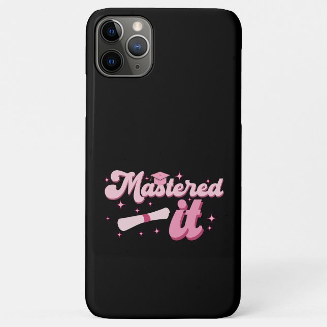 Meisterte es Master-Abschluss Absolvent MBA-Abschl Case-Mate iPhone Hülle (Rückseite)