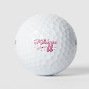 Meisterte es Master-Abschluss Absolvent MBA-Abschl Golfball