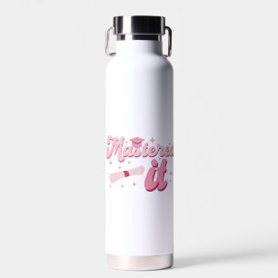 Meisterte es Master-Absolvent MBA-Abschluss Trinkflasche