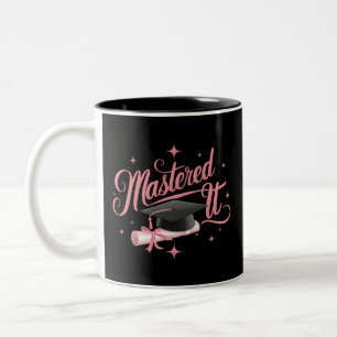 Meisterte Es Master-Absolvent MBA-Abschluss Zweifarbige Tasse