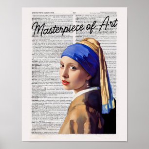 Meisterwerk der Kunst Girl with Pearl Earring Poster
