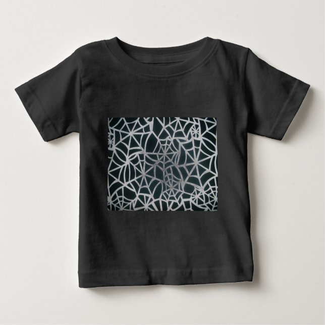 Meisterwerk der Natur: Das Web einer Spinne. Baby T-shirt (Vorderseite)