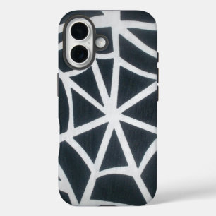 Meisterwerk der Natur: Das Web einer Spinne. iPhone 16 Hülle