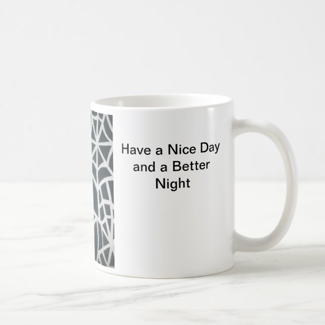 Meisterwerk der Natur: Das Web einer Spinne. Tasse (Rechts)