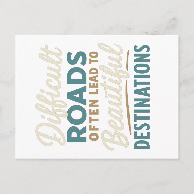 Meisterwerk im Gange - Motivationsangebot Postkarte (Vorderseite)