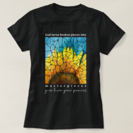 Meisterwerke Christliche Bibelverse Sonnenblumen T-Shirt