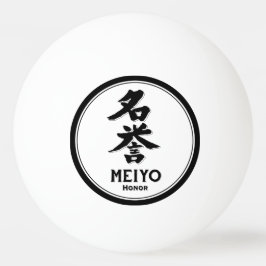 MEIYO Ehre bushido Tusamurai Kanji Tattoo Tischtennisball