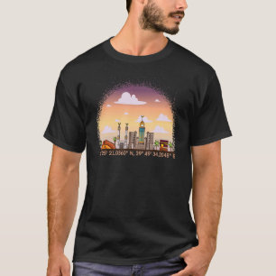 Mekka mit Koordinaten T-Shirt