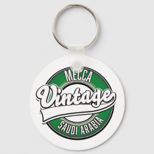 Mekka Saudi-Arabien Vintage-Logo Schlüsselanhänger