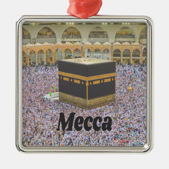Mekka Saudi-Arabiens Islams heiligste Stadt, Kaaba Ornament Aus Metall (Vorne)