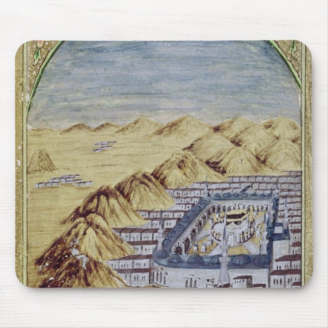 Mekka umgeben durch die Berge von Arafa Mousepad (Vorne)