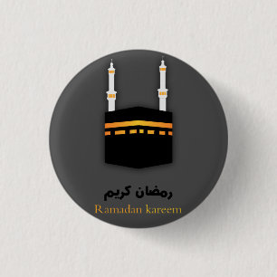 Mekka und Ramadan Mubarak 2019 Button