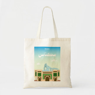 Meknes Marokko-Tasche – Künstlerische Stadtillustr Tragetasche