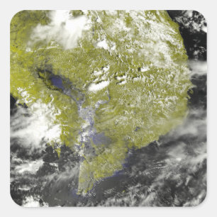 Mekong-Delta und die Tonle-Sap Quadratischer Aufkleber