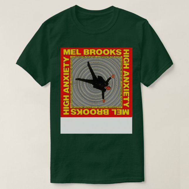 Mel Brooks hoch besorgt T-Shirt (Design vorne)