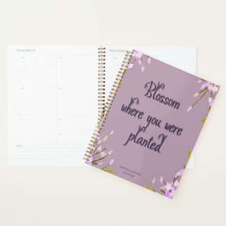 Mel Mae Schmidt Stationery mauve Blumenmuster Planer