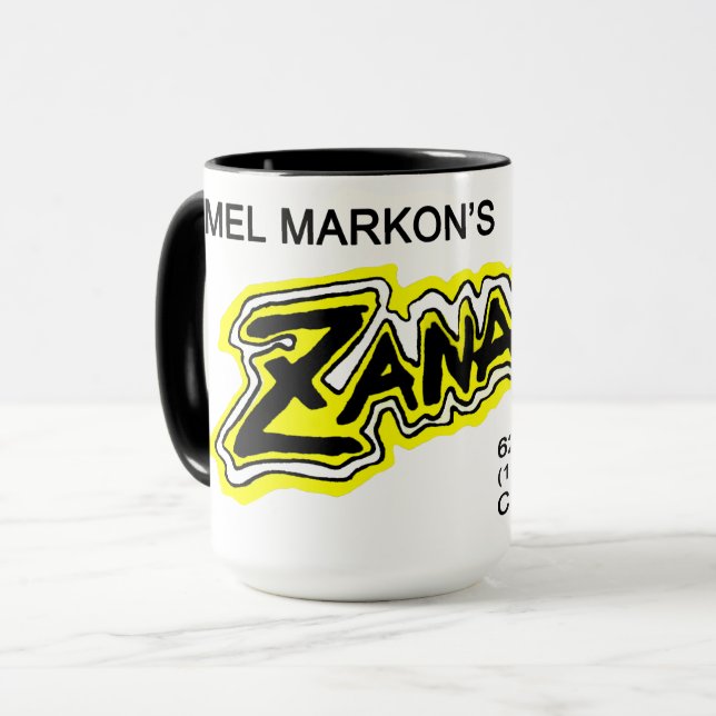 Mel Markon, Zanadu, Chicago, Illinois Tasse (Vorderseite Links)