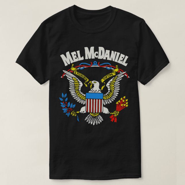 Mel McDaniel Classic Country Music Legend TShirt (Design vorne)