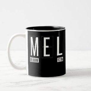 MEL - Melbourne- - Victoriaaustralien Zweifarbige Tasse