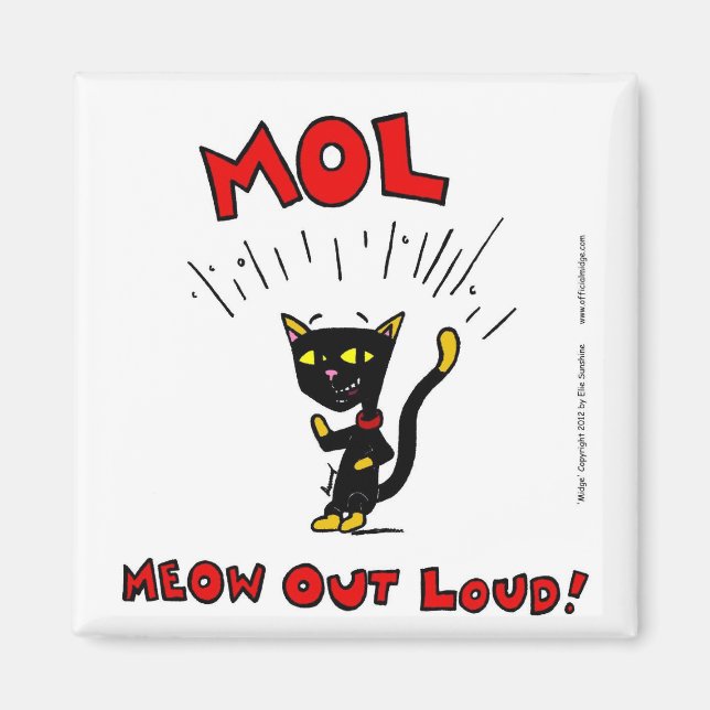 Mel "MOL: MEOU OUT LOUD" Magnet (Vorne)
