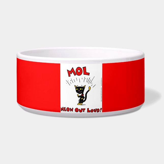 Mel "MOL: MEOU OUT LOUD" Pet Bowl Napf (Vorderseite)