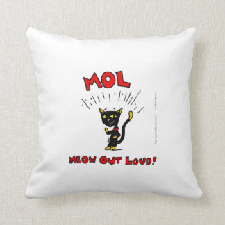 Mel "Mol: MEOW HERAUS LOUD" Pillow Kissen