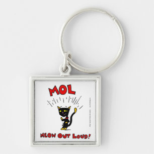 Mel "MOL: MEOW OUT LOUD" Schlüsselanhänger