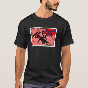 Mel NINJA CAT Adult Dark Basic T - Shirt