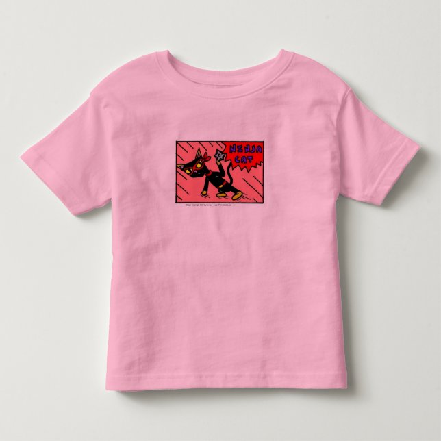 Mel NINJA CAT Kluddler Ringer T - Shirt (Vorderseite)