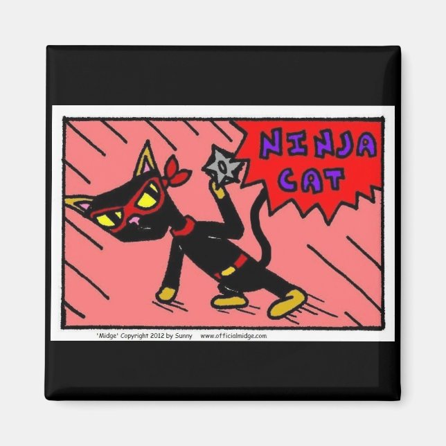 Mel NINJA CAT Magnet (Vorne)