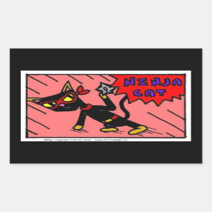 Mel NINJA CAT Stickers - Set von 20 Jahren