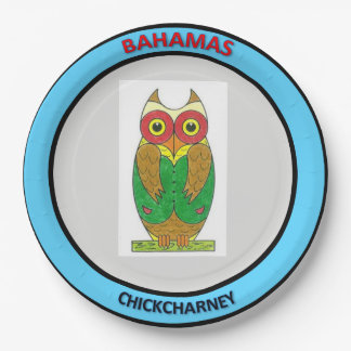 Melamine Plate Chickcharnie Bahamas Pappteller