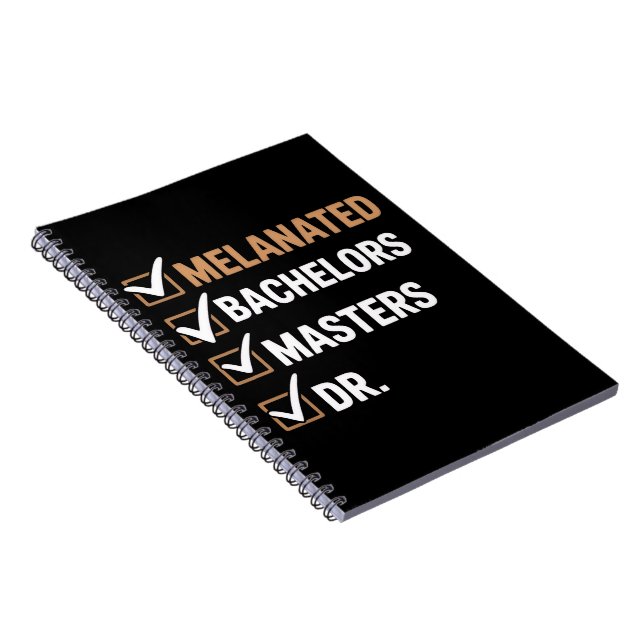 Melanated Doctorate Graduation PhD EDD Bachelor  Notizblock (Rechte Seite)