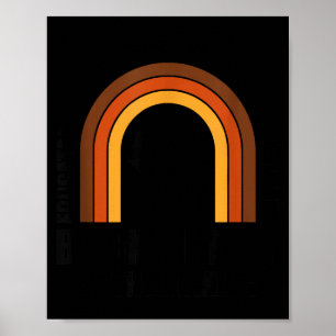 Melanated Gebildeter Schwarzer Geschichtsstolz Poster