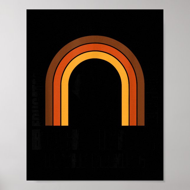 Melanated Gebildeter Schwarzer Geschichtsstolz Poster (Vorne)