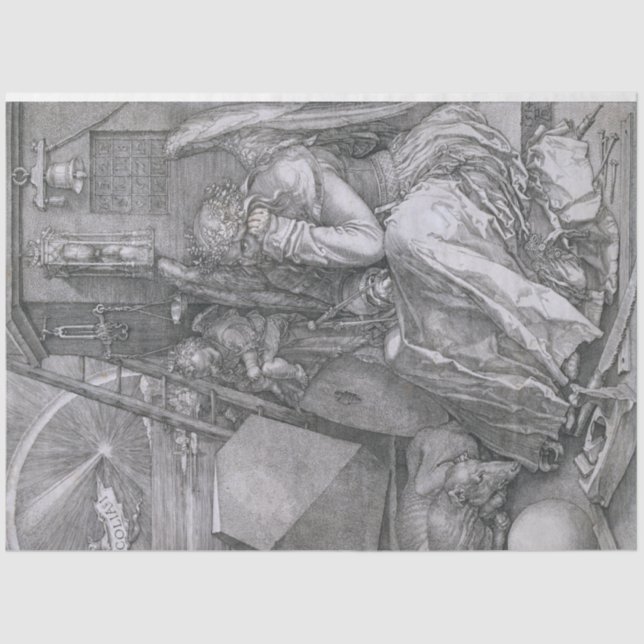 Melancholia, Albrecht Durer Seidenpapier (Vorderseite)