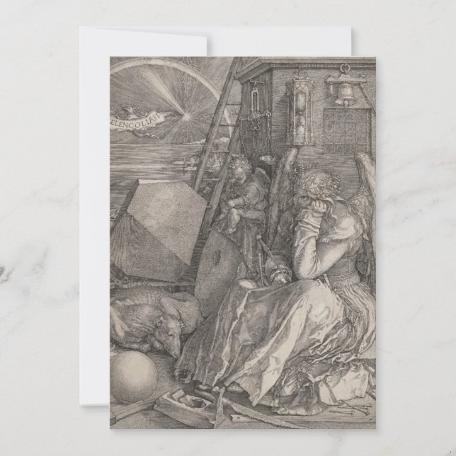 Melancholia I, Gravur von Albrecht Durer (Vorderseite)