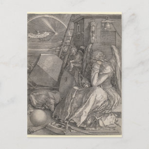 Melancholia I, Gravur von Albrecht Durer Postkarte
