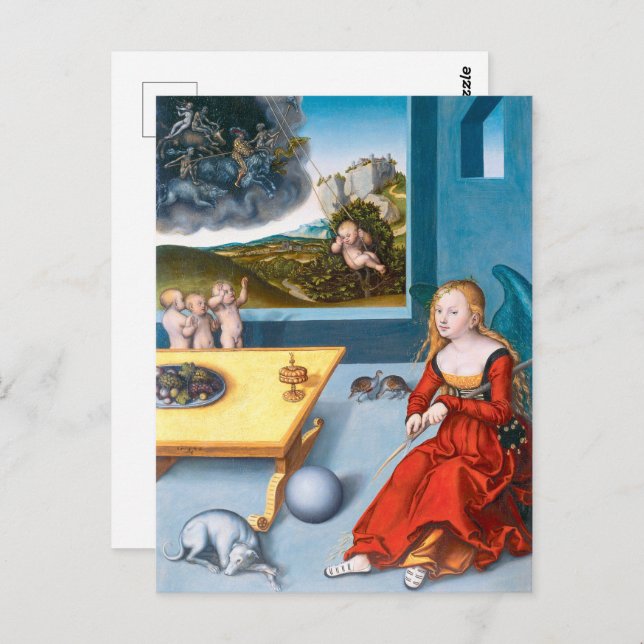 Melancholia | Lucas Cranach the Elder | Postkarte (Vorne/Hinten)
