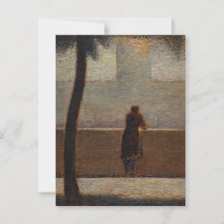 Melancholic Georges Seurat Malerei Art Postkarte