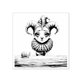 Melancholic Harlequin  Gummistempel