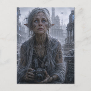 Melancholie / Fotograf / Verlassene Stadt Postkarte