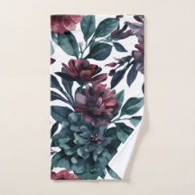 Melancholische Aquarell-Botanik-Blüten Floral